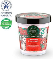 Organic Shop Body Desserts Strawberry & Chocolate Body Mousse Увлажняющий и смягчающий мусс для тела с клубнично-шоколадным вкусом