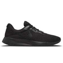 Мужские кроссовки спортивные для бега черные текстильные низкие Nike Tanjun M DJ6258-001 shoe