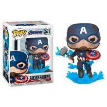 FUNKO POP Marvel The Avengers Endgame Captain America With Broken Shield & Mjolnir