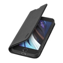 SBS Wallet Lite in PU for iPhone SE 2022/SE 2020/8/7 black color
