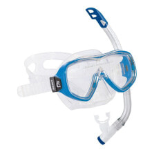 Masks and snorkels for scuba diving