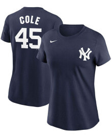 Nike women's Gerrit Cole Navy New York Yankees Name Number T-shirt