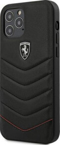 Ferrari Ferrari FEHQUHCP12LBK iPhone 12 6,7 Pro Max czarny/black hardcase Off Track Quilted uniwersalny