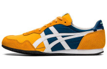 Onitsuka Tiger鬼塚虎 Serrano 舒适运动 防滑耐磨轻便 低帮 生活休闲鞋 男女同款 黄白 / Кроссовки Onitsuka Tiger Serrano 1183B389-400