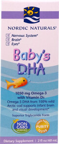 Vitamins and dietary supplements for children nordic Naturals Baby&#039;s DHA with Vitamin D3 -- 2 fl oz
