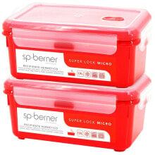 Купить туристическая посуда SP BERNER: SP BERNER Super Lock Micro 1.9L Airtight Container 2 Units