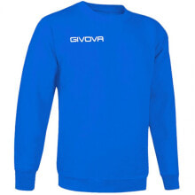 Мужской свитшот спортивный синий с логотипом Givova Sweater One M MA019 0002 толстовка
