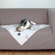 Лежаки, домики и спальные места для кошек TRIXIE 37168 покрывало для собаки/кошки Кошка Серый