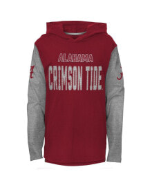 Outerstuff youth Boys Crimson Alabama Crimson Tide Heritage Hoodie Long Sleeve T-shirt
