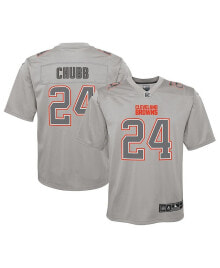 Youth Boys Nick Chubb Gray Cleveland Browns Atmosphere Game Jersey