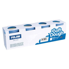 MILAN Box 4 Jars Of 116g Soft Dough White
