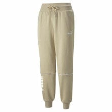 Adult's Tracksuit Bottoms Puma Colorblock Beige Lady