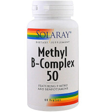 B vitamins solaray Methyl B-Complex 50 -- 60 VegCaps