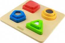Деревянная головоломка Masterkidz можно комбинировать формы, цвета и фактуру поверхности блоков