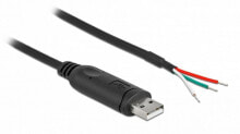 DeLOCK 62930 кабель последовательной связи Черный 1 m USB 2.0 RS-232