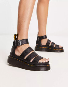 Dr Martens – Clarissa II Quad – Sandalen in Pisa-Flieder mit dicker Sohle