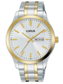Мужские наручные часы с браслетом Мужские наручные часы с серебряным браслетом Lorus RH346AX9 classic mens 40mm 3ATM