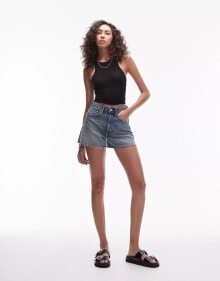 Купить женские шорты Topshop Tall: Topshop Tall denim comfort stretch short in bleach