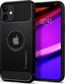 чехол силиконовый черный IPHONE 12 MINI Spigen