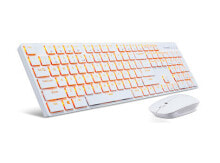 Комплекты из игровых клавиатуры и мыши acer GP.ACC11.013 клавиатура Мышь входит в комплектацию Bluetooth QWERTY Американский английский Белый