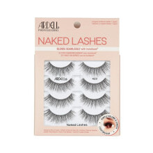 False eyelashes and glue