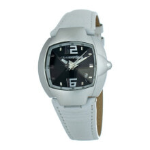 Мужские наручные часы с ремешком Мужские наручные часы с белым кожаным ремешком Chronotech CT7305M-01 ( 41 mm)