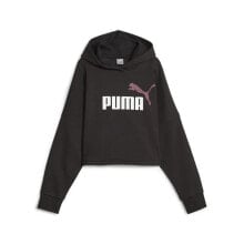 PUMA Ess Logo Cropped Hoodie