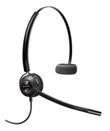 Gaming headsets for computer poly EncorePro HW540 - Headset - Ear-hook - Head-band - Neck-band - Office/Call center - Black - Monaural - Wired