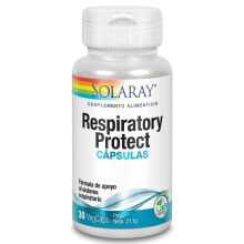 Витамины и БАДы для дыхательной системы solaray Respiratory Protect Добавка для поддержки дыхательной системы 30 веганских капсул