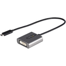 StarTech.com CDP2DVIEC USB графический адаптер 1920 x 1200 пикселей Черный, Серебристый