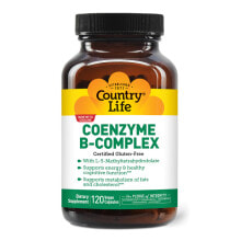 Витамины группы В Country Life Coenzyme B-Complex Коферментный комплекс витаминов группы B 120 веганских капсул