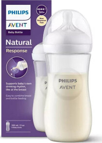 Купить бутылочки и ниблеры для малышей Avent: Avent AVENT SCY906/01-RESPONSYWNA BUTELKA NATURAL 330ML