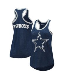 Купить женские блузки и кофточки G-III 4Her by Carl Banks: Women's Navy Dallas Cowboys Tater Burnout Tank Top