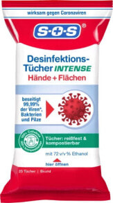 Desinfektionstücher Intense Hand & Fläche, 25 St