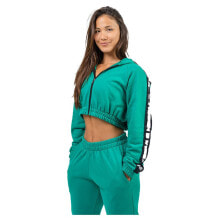 NEBBIA Cropped Iconic Full Zip Sweatshirt