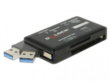 Устройство для чтения карт памяти Delock SuperSpeed USB Card für CF SD Micro MS M2 xD - Card-Reader - CompactFlash (CF Typ 1/CF+)