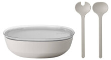 Dishes and salad bowls for serving