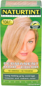 Краска для волос Naturtint Permanent Hair Color 10A Light Ash Blonde Стойкая краска для волос без аммиака Пепельный блонд  150 мл