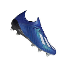 Мужская спортивная обувь для футбола Мужские футбольные бутсы синие с шипами Adidas X 191 SG
