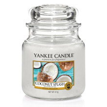 Освежители воздуха и ароматы для дома yankee Candle Coconut Splash Aroma Candle Ароматическая свеча с кокосовым ароматом 411 г