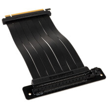 Купить компьютерные кабели и коннекторы Phanteks: PHANTEKS PCIe x16 Riser Flachband-Kabel, 90 Grad, 22cm - schwarz