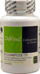 Витамины группы В DaVinci Laboratories B Complex-75 --Комплекс витаминов B-75-60 капсул