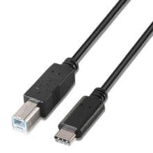 AISENS USB B 2.0 Male To USB C Male 2 m USB Cable