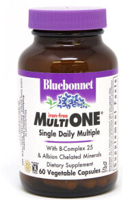 Vitamin and mineral complexes bluebonnet Nutrition Multi One® Iron Free -- 60 Vegetable Capsules