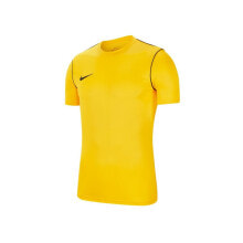 Мужские спортивные футболки Мужская футболка спортивная желтая однотонная обтягивающая Nike Park 20