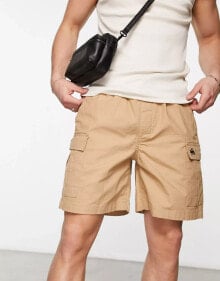 Quiksilver cargo taxer shorts in brown купить онлайн