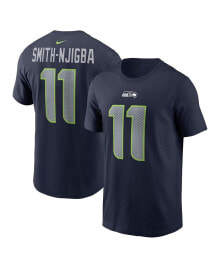 Nike men's Jaxon Smith-Njigba Navy Seattle Seahawks 2023 NFL Draft First Round Pick Player Name and Number T-shirt