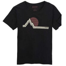 Мужские спортивные футболки Мужская спортивная футболка черная с принтом BURTON Classic Retro