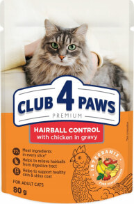 Synteza CLUB4Ł KOT sasz.80g HAIRBALL CONTROL /24