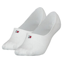 TOMMY HILFIGER Footie Diamond Structure No Show Socks 2 Pairs